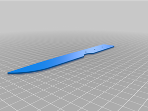knife template 3d print model - Mito3D
