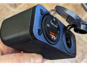 Puissance Port Cas gaine 4runner cigarette USB 3d print model - Mito3D