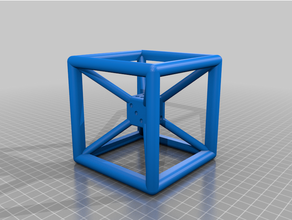 tesseract die 3d printer printing art cr-10 creality dice geometry 3d print model - Mito3D