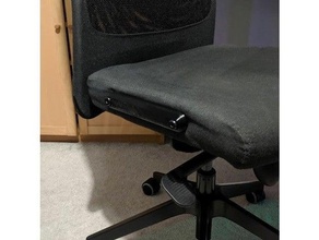 armrest bolt-hole cover ikea markus chair 3d print model - Mito3D