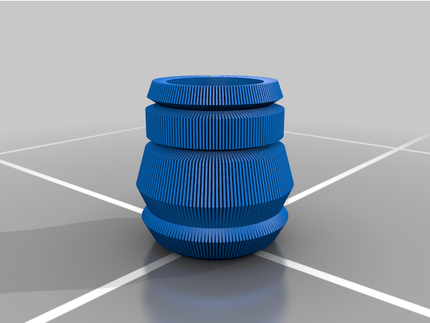 barbatana vaso flores vasos flor Panela 3D print model - Mito3D