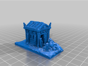 tomba re cripta Warmaster scala 3d print model - Mito3D