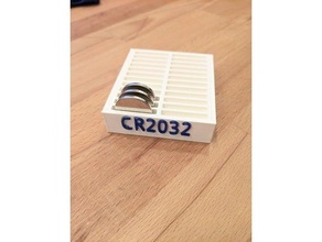 cr2032 Halten Deckel stapelbar aa Batterie Halter Unterstützung 3d print model - Mito3D