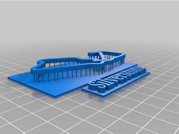 silverstone fórmula 1 Lewis Hamilton 3D print model - Mito3D