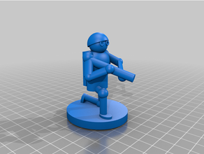 Figur Soldat 3d print model - Mito3D
