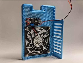ender 3 v2 pro motherboard cover 80x10mm fan support 80x10 creality e3v2 lm2596 mount 3d print model - Mito3D