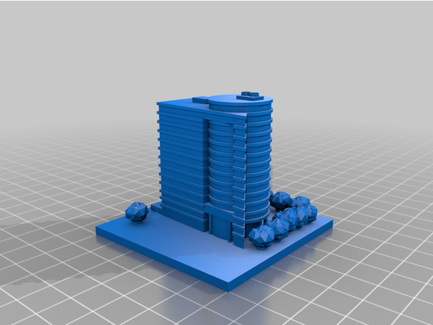 oracle building 200 architecture greeblecity 3D print model - Mito3D