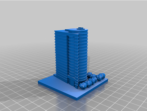 oracle bâtiment 300 architecture greeblecity 3d print model - Mito3D