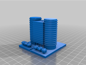 oracle bâtiment 500 architecture greeblecity 3d print model - Mito3D
