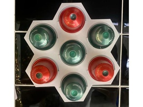alveare parete montare nespresso capsule titolare supporto caffè baccelli 3d print model - Mito3D