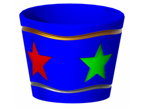 wavey star plant pot 3d print model - Mito3D