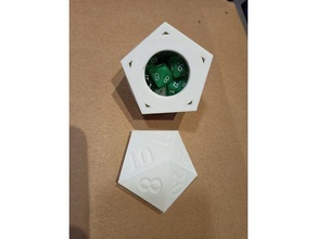 d20 dice holder box dungeons dragons 3d print model - Mito3D