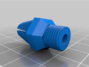 anycubic i3 mega bowden coupler m10 10 clamp tube 3d print model - Mito3D