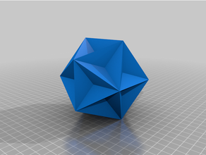Kepler Poinsot Polyeder 3d print model - Mito3D