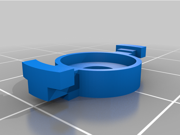 acento trompeta válvula guía rail 3D print model - Mito3D
