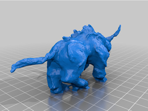 lava bull 3d print model - Mito3D