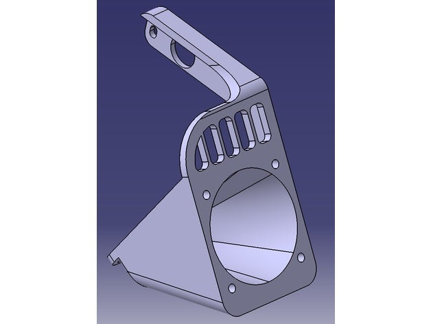 cr6 se hafifletilmiş destek 40mm hayran kanal binmek cr6se Creality 3D print model - Mito3D