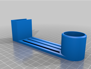 rollen Papier Handtuch Halter Unterstützung 16mm Regal Toilette 3d print model - Mito3D