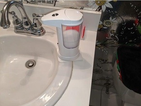 platform automatic soap dispenser sink 3d print model - Mito3D