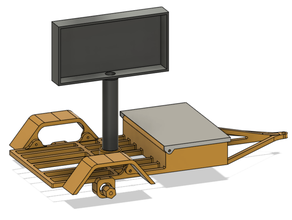 digital tráfico mensaje tablero arduino modelo rc coche vehiculo tractor escala 3d print model - Mito3D