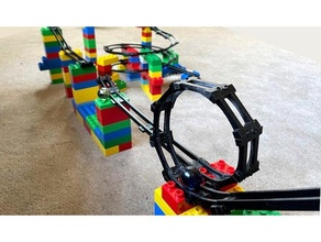 modular marble rollercoaster 3d print model - Mito3D