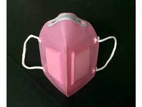 3d imprimé visage masque double filtre tpu 3d print model - Mito3D