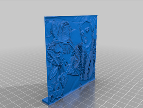 Elvis taş ocağı gül çiçek 3d print model - Mito3D