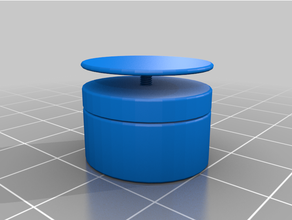 pressed powder jar screwed 3d print model - Mito3D
