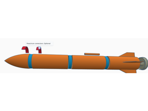 rocket - 3d printable & fully functional 3dmodel printing estes rockets model rocketry spacex 3d print model - Mito3D