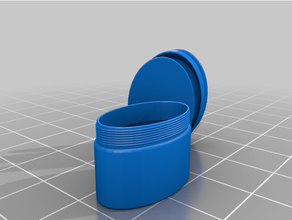 final pressed powder jar unscrewed 3d print model - Mito3D