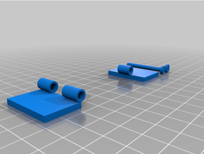 basic hinge screws easy combine 3d designs 3d print model - Mito3D
