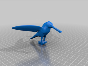 palillo dientes dispensador pájaro fijo geometría 3d print model - Mito3D