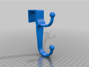 shower frame hook 3d print model - Mito3D