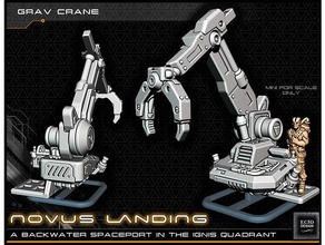 hover cargo crane - 28-32mm gaming novus landing 28mm infinity miniature scifi star wars tabletop wargaming warhammer 40k 3d print model - Mito3D