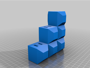 super mario usb holder stepping blocks 3d print model - Mito3D