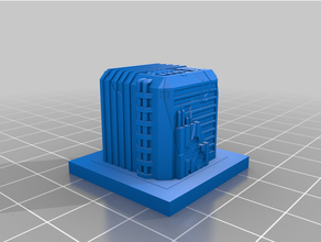 greeblecity ruines fissuré cube greeblecityruines 3d print model - Mito3D