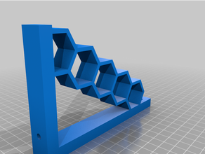 hex shelf bracket 3d print model - Mito3D