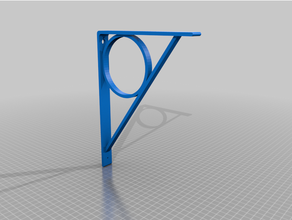 simple shelf bracket support 3d print model - Mito3D