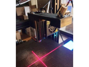 mirino laser staffa ender 3 pro 500 mw 3d print model - Mito3D