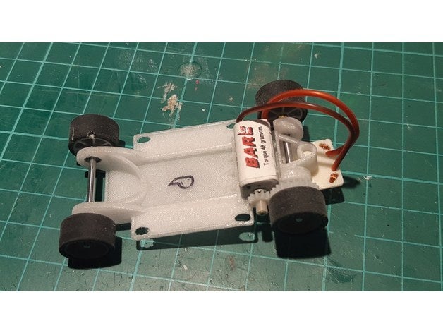 1 43 trazione anteriore slotcar telaio 3D print model - Mito3D