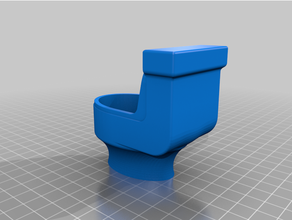 toilette bol planteur plante jardinières pot 3d print model - Mito3D