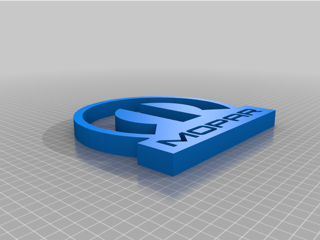 Mopar Logo 3D print model - Mito3D