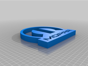 mopar logotipo 3d print model - Mito3D