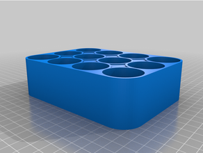 battery box 12x holder 3d print model - Mito3D