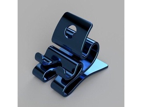 futuristic design phone stand desk organizer dock iphone office organization universal 3d print model - Mito3D