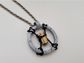 cyberpunk 2077 - v's bullet pendant necklace 3d print model - Mito3D