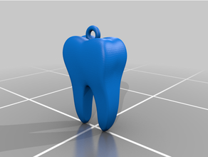 tooth keychain blender dentist teeth 3d print model - Mito3D