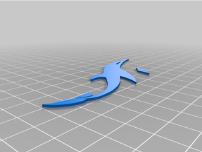 miami dolphins logo remix 3d print model - Mito3D