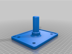 pearl throne thumper rack mount plate 3d print model - Mito3D
