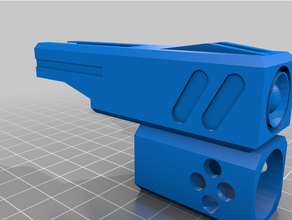 estalo Dragão barril nerf martelo tiro arma Nerf blaster fogo mod 3d print model - Mito3D